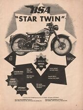1952 BSA Star Twin - Vintage Motorcycle Ad picture