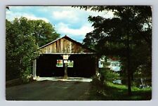 Middlebury VT-Vermont, Pulp Mill Bridge, Antique, Vintage Souvenir Postcard picture