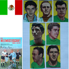 1966 FOOTBALL FOOTBALL 7 SICKER STICKERS WM WC ENGLAND * TEAM MEXICO MEXICO picture