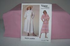 Vintage 1985 Vogue 1548 Pattern American Designer Ralph Lauren Cut Size 8 picture