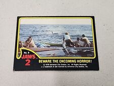 1978 Topps Jaws II Card # 8 Beware The Oncoming Horror picture
