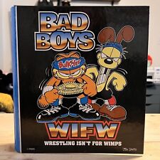 Vtg 1999 Garfield Odie Bad Boys Wrestling Isn’t For Wimps Meade Binder  picture
