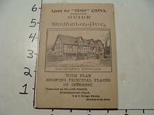 Vintage Travel Paper: vintage Stratford on Avon booklet + tickets etc picture