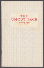 Typophiles Monograph #32: The Uncut Page A Minority Report: Rochester NY 1950 picture