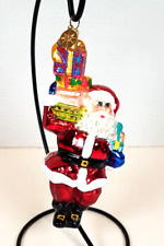 Vintage CHRISTOPHER RADKO Santa Ornament Santa  with  Gifts 2001 picture