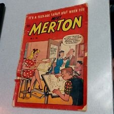 Meet Merton 2 Toby 1954 Dave berg pin-up cover-spicy teen humor Good girl art cv picture