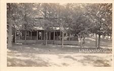 Cambridge WI~Lake Ripley~Lindenhurst~Mrs C Will May Prop~Porch Folks~c1913 RPPC picture
