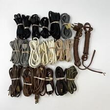 Lot of 21 Vintage Cords Plugs Extension Lamp Raw Ends picture