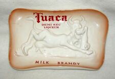 Vintage Tuaca Milk Brandy Cow Ceramic Wall Sign Dish - EUC picture
