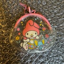 Vintage Sanrio My Melody Coin Pouch Clear Vinyl Heart Chain 90’s  picture