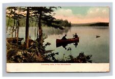 Postcard Adirondack Mountains New York Cranberry Lake Canoe picture
