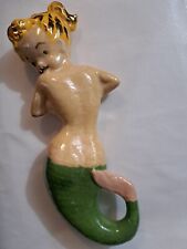Vintage, Retro, Kitschy, Pin-Up, Mermaid, Handmade, Hand Painted, Wall Plaque picture