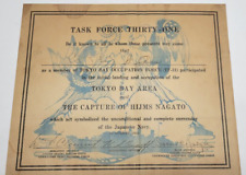 WW2 Japan Occupation of Tokyo Bay Task Force 31 Award Surrender of Japanese Navy picture