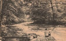 Scene Around Delaware City Delaware DE Creek c1940s Postcard picture