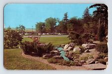 Postcard New York Long Island Village Green Stony Brook 1957 Posted Chrome picture