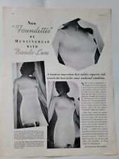 1937 women's Foundettes Munsingwear girdle bra garters vintage fashion ad picture