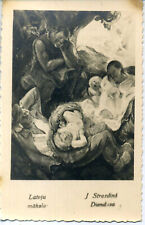 Latvia 1930's Art Postcard  J. Strazdins 'Diendusa' picture