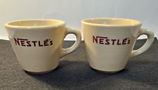 Vintage NESTLE'S Coffee Cups Set of 2 By Inca Ware Shenango China New Castle PA picture