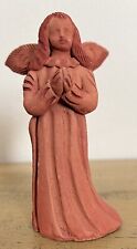 Vintage Terra Cotta Angel Over 5 Inches Tall picture