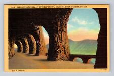 Mitchell's Point OR-Oregon, Day Light Tunnel Columbia River Hwy Vintage Postcard picture