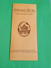 The Homestead Inn Greenwich Connecticut CT - Early 1970s Brochure picture