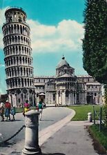 1970 View of Leaning Tower of Pisa And Apse of The Cathedral Pisa Italy Postcard picture