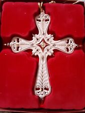 Lenox Brocade Cross Ornament 6