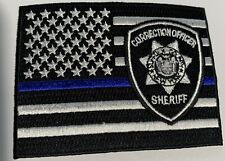 SUFFOLK COUNTY CORRECTION OFFICER SHERIFF DOC BLUE LINE FLAG JAIL PATCH NEW YORK picture