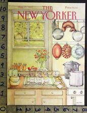 1985 HOME CAN PEACH JAM DECOR KITCHEN JENNI OLIVER ART NEW YORKER COVER FC401  picture