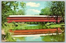 Postcard - Covered Bridge - Dreibelbis Station Bridge, Pennsylvania picture