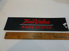 Vintage True Value Knife Center Sign Double Sided 17 x 4 inches. picture