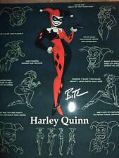 Batman Mr Joker Harley Quinn Bruce Timm Signed includes COA  8x10 inch picture