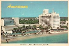 Postcard FL Miami Beach Florida Americana Hotel 1967 Chrome Vintage PC G3773 picture
