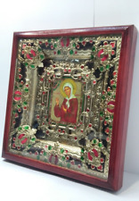 Icon Holy Blessed Matrona Kyoto Vintage Christianity Religion Rare Collectible picture