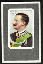 KING of ITALY S. M. VITTORIO EMANUELE III RE D'ITALIA ROYALTY POSTCARD c.1900 picture