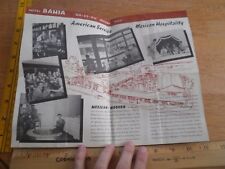 1955 Ensenada Hotel Bahia Mexico dining map dancing fishing things pamphlet picture