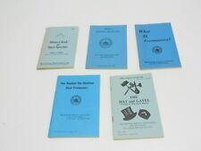 Lot of 5 Pocket Freemasonry Books Speeches Dictionary Questions 1980's picture