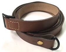 WWI FRENCH LEBEL 1890/92 1915 RIFLE LEATHER CARRY SLING-BROWN LEATHER picture