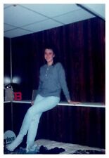 1990s Teen Girl In Bedroom Socks on Los Angeles Vintage Photo picture