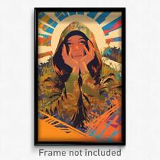 Brazilian Movie Poster - Woman Feeling Tension, Tremendous Brown Hoodie (Print) picture