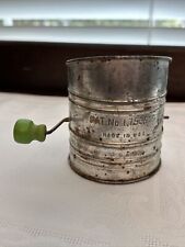Primitive Metal Flour Sifter 1 Cup Antique picture
