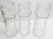 Set of 3 Vintage 1980s Red Lobster Lighthouse Embossed Glasses 7.5 Inch Tall picture