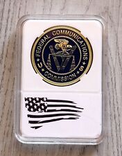 FEDERAL COMMUNICATIONS COMMISSION (FCC) Challenge Coin with case picture