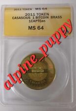 2011 Version 2 Casascius Bitcoin Physical ANACS 64 Graded BTC Original FUNDED picture