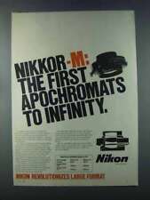 1981 Nikon Nikkor-M Lenses Ad - First Apochromats picture