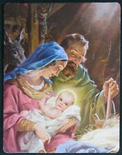 THE NATIVITY~VINTAGE CHILDREN'S FRAME TRAY JIGSAW PUZZLE~BABY JESUS~CHRISTMAS picture