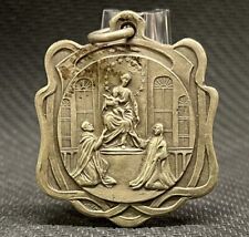 ARGENTINA ROSARIO 1914 OUR LADY OF ROSARY OF NEW POMPEII ART NOUVEAU OLD MEDAL picture
