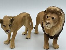Schleich Adult Male & Female Lion and Lioness African Safari Zoo Wildlife Animal picture