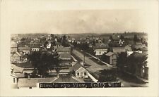 BIRDS EYE VIEW original real photo postcard rppc COLBY WISCONSIN WI c1910 picture