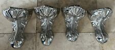Lot of 4 Sliver Claw Feet for Bath Tub picture